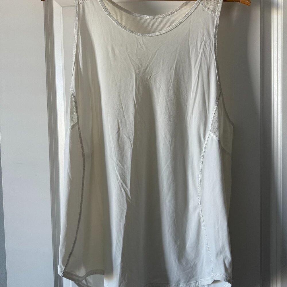 lululemon athletica "Sculpt" Tank White Size 12